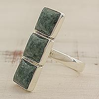 Jade cocktail ring,