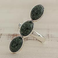 Jade cocktail ring,