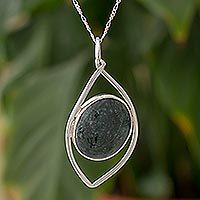 Jade pendant necklace,