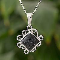 Jade pendant necklace,