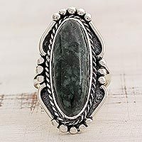 Jade cocktail ring,