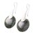 Jade drop earrings, 'Xareni Princess' - Dark Green Modern Jade Drop Earrings from Guatemala (image 2c) thumbail