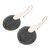 Jade drop earrings, 'Xareni Princess' - Dark Green Modern Jade Drop Earrings from Guatemala (image 2d) thumbail