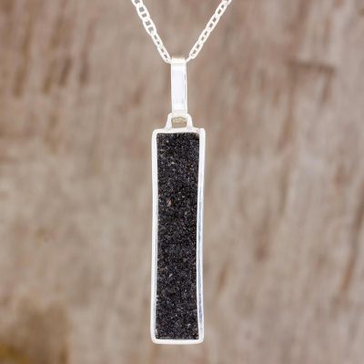 Sterling silver pendant necklace, Peace and Energy