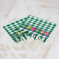 Cotton napkins Country Picnic pair Guatemala