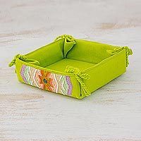 Cotton serving basket,