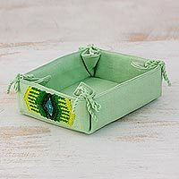Cotton serving basket,