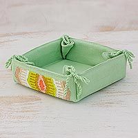 Cotton serving basket,