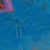 'Composition 47' (2016) - Signed El Salvadoran Abstract Painting in Blue and Red (image 2c) thumbail