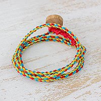 Cotton wrap bracelet,