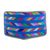Cotton and leather wallet, 'Colors of the Sea' - Multicolored Leather and Cotton Wallet from Guatemala (image 2c) thumbail