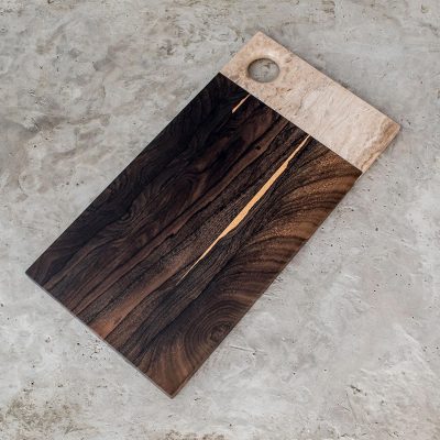 Wood and alabaster cutting board, Natural Marvels