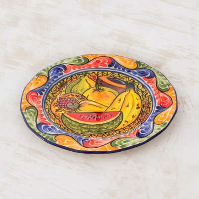 Ceramic luncheon plate, Gifts of the Tropics