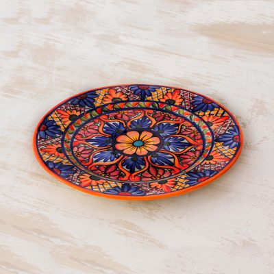 Ceramic dinner plate, Concentric Gardens