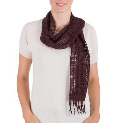 Rayon scarf, Espresso Bliss
