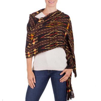 Rayon shawl, Exotic Woods