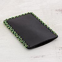 Leather card case,