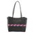 Recycled plastic tote, 'Walk in the Country' - Recycled Plastic Tote with Rainbow Stripe from Guatemala (image 2c) thumbail