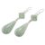 Jade dangle earrings, 'Apple Green Drops' - Light Green Jade Dangle Earrings Crafted in Guatemala (image 2a) thumbail