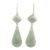 Jade dangle earrings, 'Apple Green Drops' - Light Green Jade Dangle Earrings Crafted in Guatemala (image 2b) thumbail