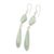 Jade dangle earrings, 'Apple Green Drops' - Light Green Jade Dangle Earrings Crafted in Guatemala (image 2c) thumbail