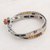 Glass beaded wrap bracelet, 'Land of Xocomil' - Aventurine and Glass Beaded Wrap Bracelet from Guatemala (image 2b) thumbail