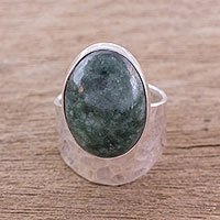 Jade cocktail ring,
