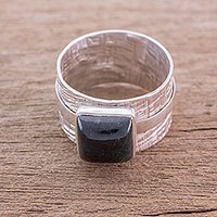 Jade cocktail ring,