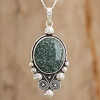 Jade pendant necklace,