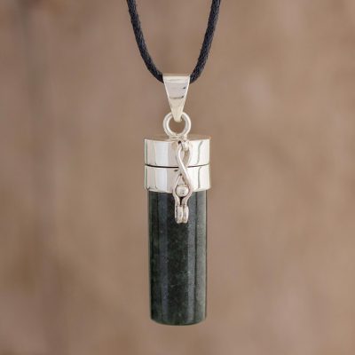 Jade locket necklace, Secret Message of Love