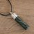 Jade locket necklace, 'Forever Message of Love' - Guatemalan Green Jade and Sterling Silver Locket Necklace (image 2b) thumbail