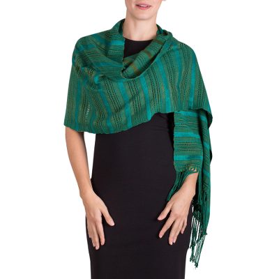 Rayon shawl, Jade Path