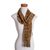 Rayon chenille scarf, 'Chestnut Love' - Multicolored Brown and Yellow Rayon Chenille Scarf (image 2a) thumbail