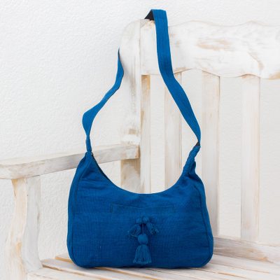 Cotton hobo bag, Ocean Day