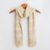 Rayon scarf, 'Mystic Maya Buttercups' - Handwoven Rayon Fiber Buttercup Yellow and White Scarf thumbail