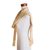 Rayon scarf, 'Mystic Maya Buttercups' - Handwoven Rayon Fiber Buttercup Yellow and White Scarf (image 2f) thumbail