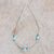 Rose quartz and crystal beaded necklace, 'Delicacy' - Rose Quartz and Crystal Beaded Necklace from Guatemala thumbail
