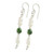 Jade and cultured pearl dangle earrings, 'Fascinating Elegance' - Jade and Pearl Dangle Earrings from Guatemala (image 2d) thumbail
