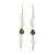 Jade and cultured pearl dangle earrings, 'Fascinating Elegance' - Jade and Pearl Dangle Earrings from Guatemala (image 2e) thumbail