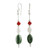 Jade and cultured pearl dangle earrings, 'Winning Combination' - Jade and Pearl Dangle Earrings from Guatemala (image 2c) thumbail