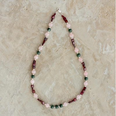 Multi-gemstone beaded necklace, Fantastic Combination