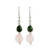 Jade and rose quartz dangle earrings, 'Fantastic Combination' - Jade and Rose Quartz Dangle Earrings from Guatemala (image 2c) thumbail