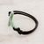 Jade pendant bracelet, 'Maya Faith in Apple Green' - Cross-Shaped Apple Green Jade Bracelet from Guatemala (image 2b) thumbail