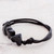 Jade pendant necklace, 'Maya Love in Black' - Heart-Shaped Jade Pendant Bracelet from Guatemala (image 2b) thumbail