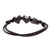 Jade pendant necklace, 'Maya Love in Black' - Heart-Shaped Jade Pendant Bracelet from Guatemala (image 2d) thumbail