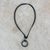 Jade pendant necklace, 'Mayan Ball Game' - Adjustable Circular Jade Pendant Necklace from Guatemala thumbail