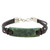 Jade pendant bracelet, 'Monolith in Dark Green' - Simple Jade Pendant Bracelet in Dark Green from Guatemala (image 2a) thumbail