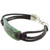 Jade pendant bracelet, 'Monolith in Dark Green' - Simple Jade Pendant Bracelet in Dark Green from Guatemala (image 2d) thumbail