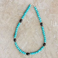 Jade beaded necklace,