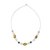 Jade and agate beaded necklace, 'Honey Elegance' - Jade and Agate Beaded Necklace from Guatemala (image 2a) thumbail
